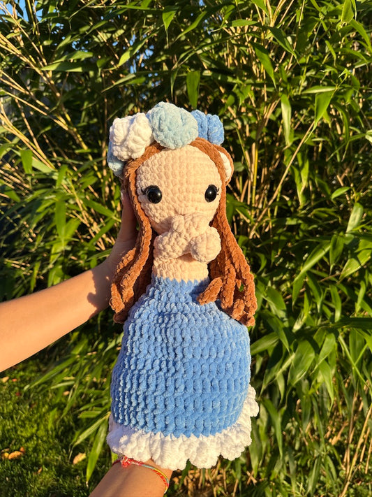 Poupée réversible bouquet de fleur