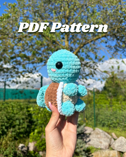 Pattern tortue bleue