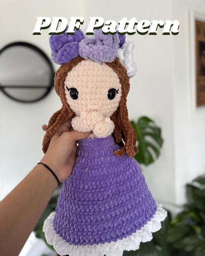 Patron Crochet Poupée Réversible Bouquet